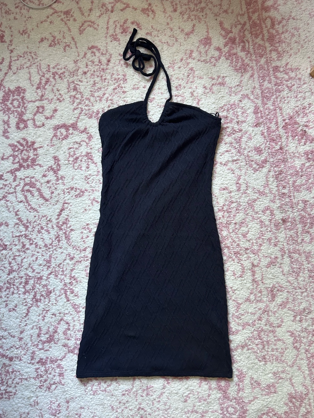 H&M Black Halter Neck Mini Dress